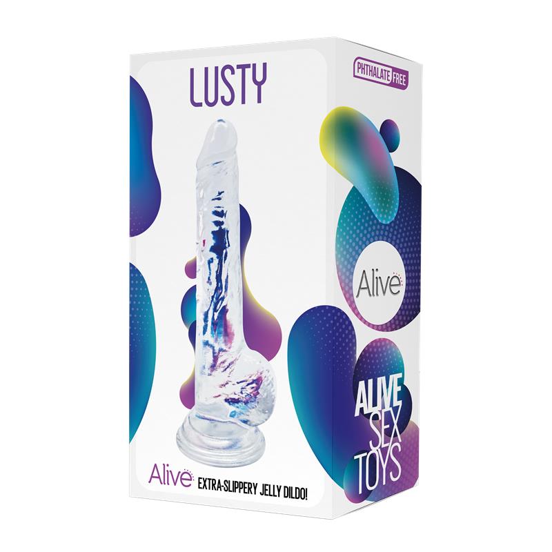 ALIVE - JELLY DILDO LUSTY 18 CM