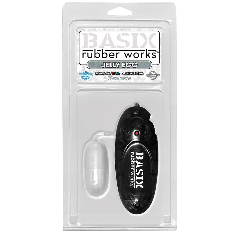 BASIX RUBBER WORKS - JELLY VIBRATING EGG WHITE