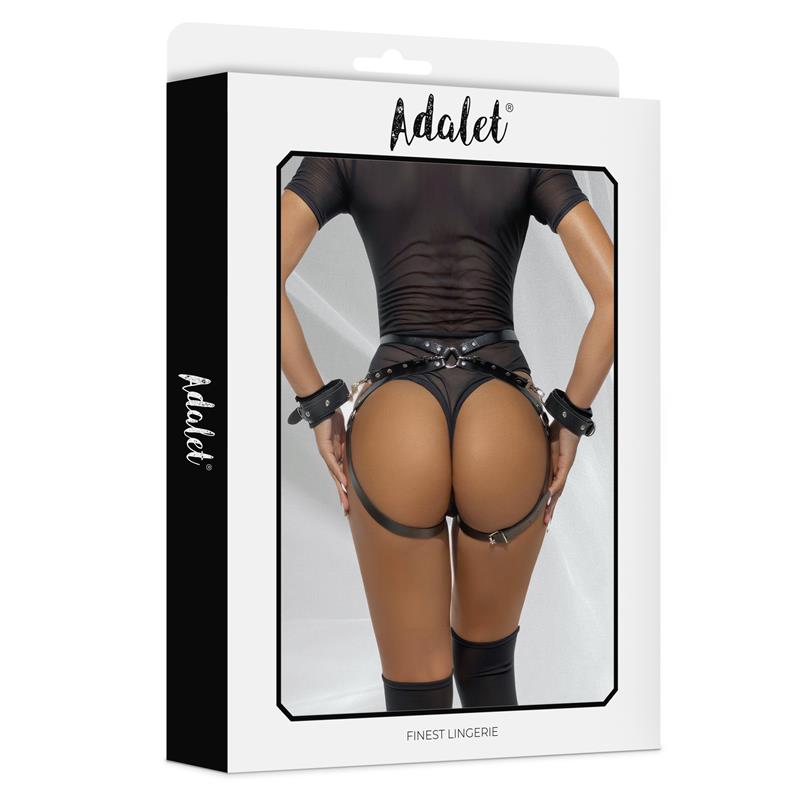ADALET LINGERIE - JIMENA BUTT HARNESS HANDCUFFS ONE SIZE