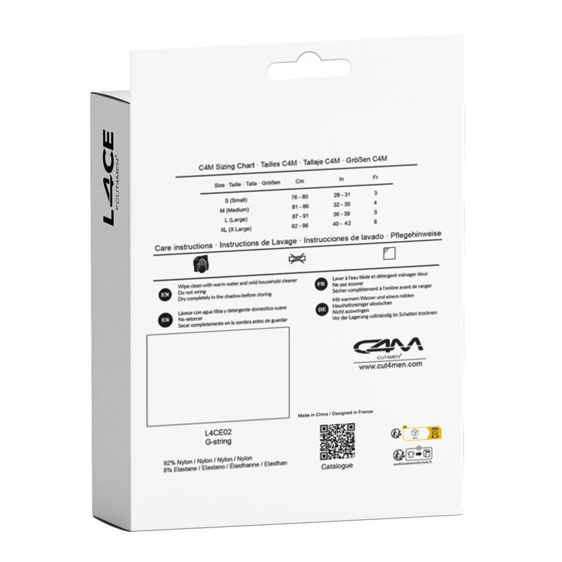 CUT4MEN - L4CE02 G-STRING WITH LACE