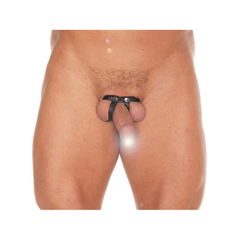 BONDAGE PLAY - LEATHER BALL STRAP