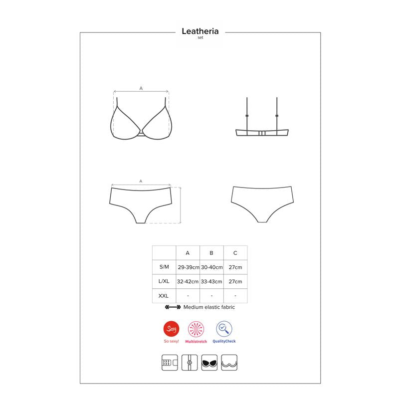 OBSESSIVE - LEATHERIA 2 PIECES SET