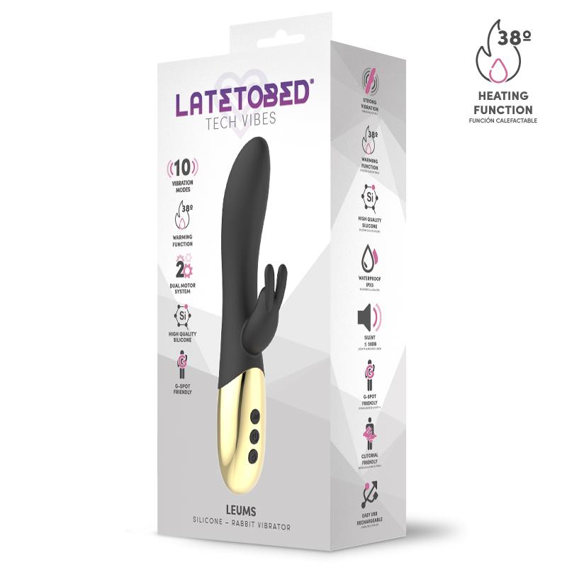 LATETOBED - LEUMS RABBIT VIBE WITH WARMING FUNCTIO G SPOT MAGNETIC USB