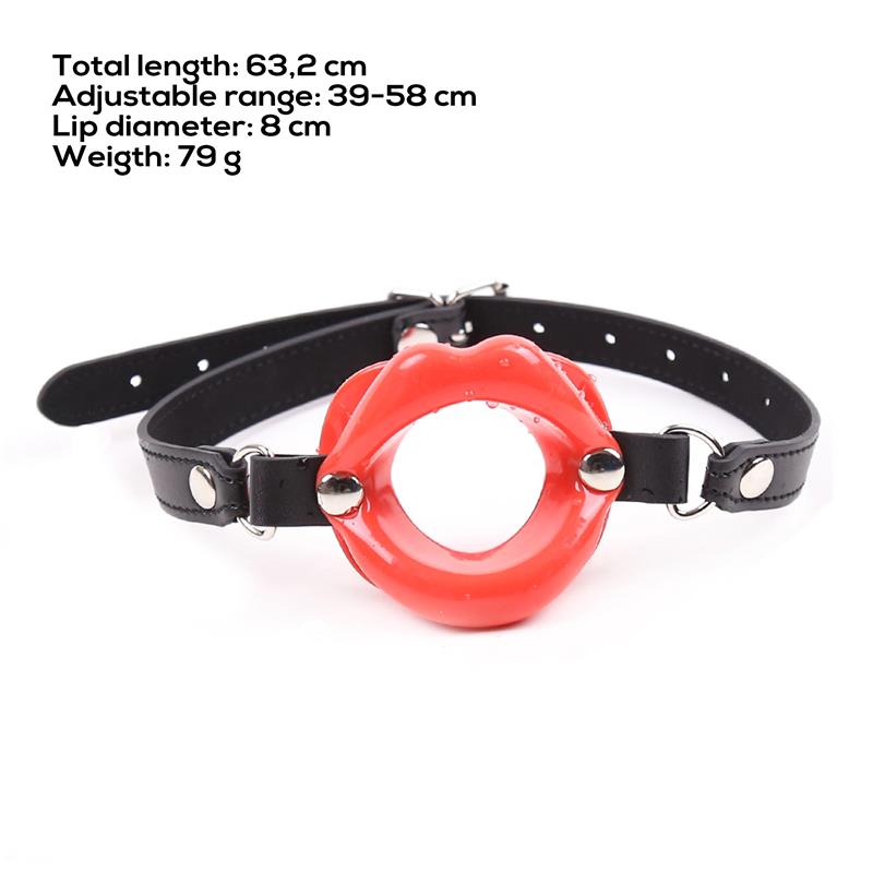 LATETOBED BDSM LINE - LIP GAG MOUTH SHAPE ADJUSTABLE 39-58 CM