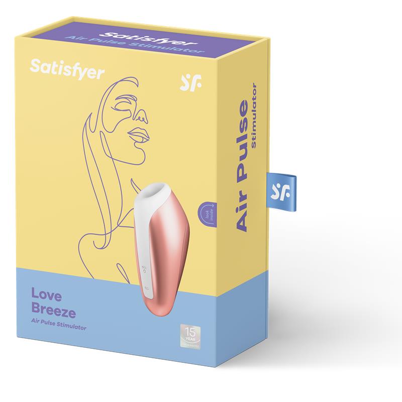 SATISFYER - LOVE BREEZE SUCKER WITH VIBRATION COPPER