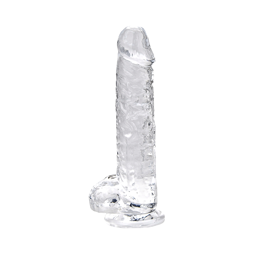 LOVING JOY - 7 INCH DILDO WITH BALLS CLEAR