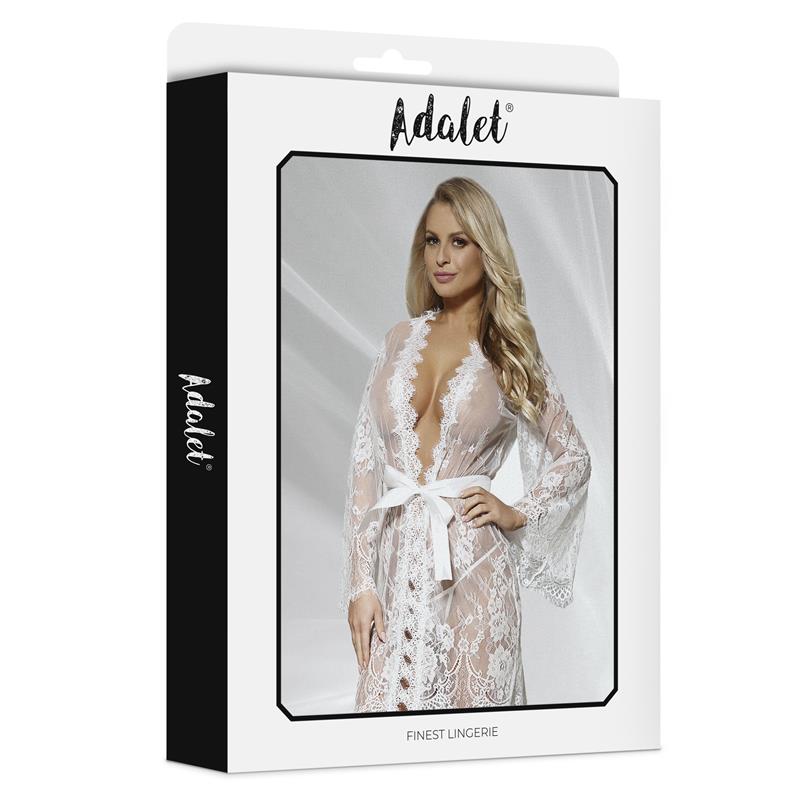 ADALET LINGERIE - LUCY SEMI TRANSPARENT PEIGNOIR AND THONG