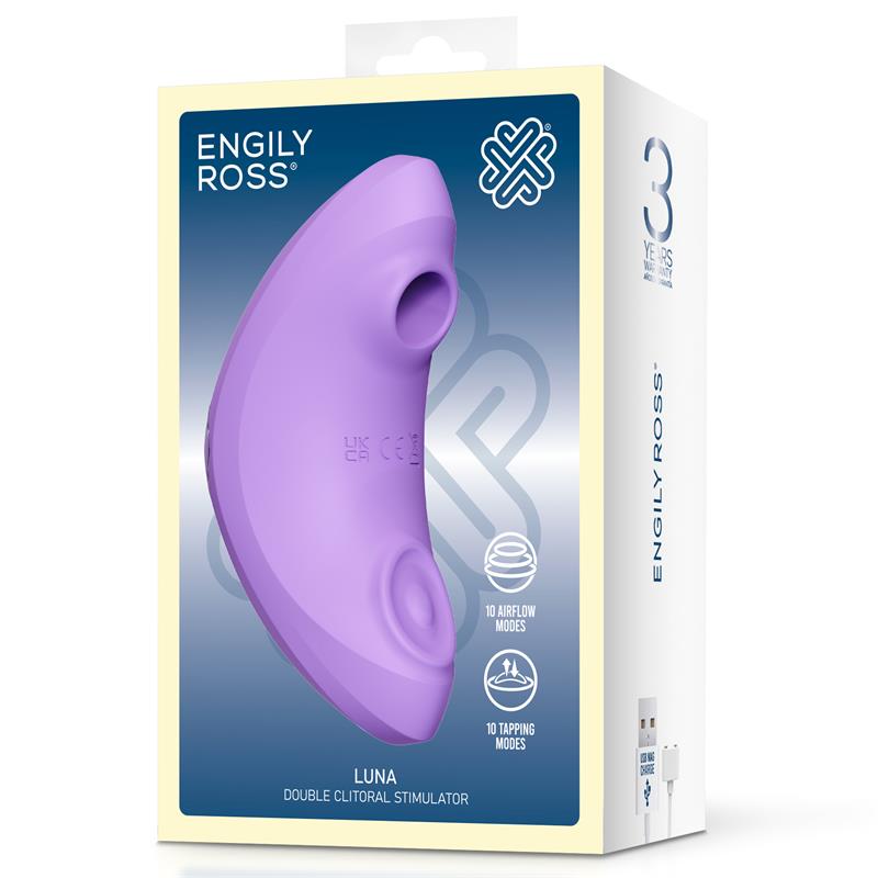 ENGILY ROSS - ESTIMULADOR CLITORIDIANO LUNA CON SUCCIÓN Y PULSACIÓN