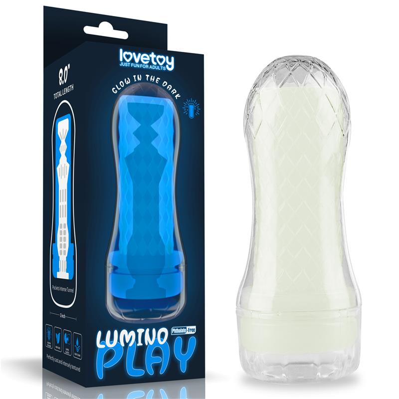LOVETOY - MALE MASTURBATOR LUMINO BLUE LIGHT