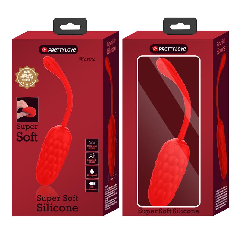 PRETTYLOVE - MARINA VIBRATING EGG RED