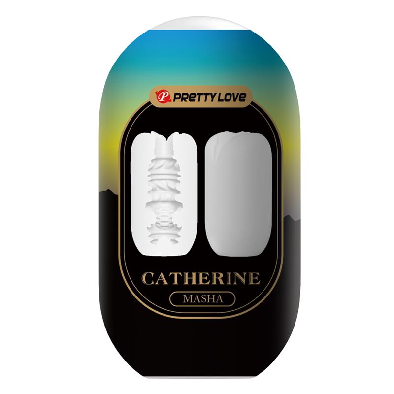 PRETTYLOVE - MASHA MASTURBATOR EGG DOUBLE TEXTURE WHIT