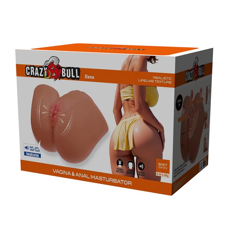 CRAZY BULL - MASTURBATOR WITH VIBRATION, SUCTION EFFECT AND VOICE 6.775 KG