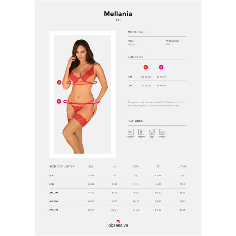 OBSESSIVE - MELLANIA BRA SET WITH THONG