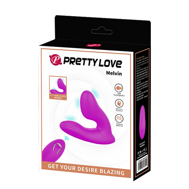 PRETTYLOVE - MELVIN VIBRATING BUT PLUG WITH REMOTE