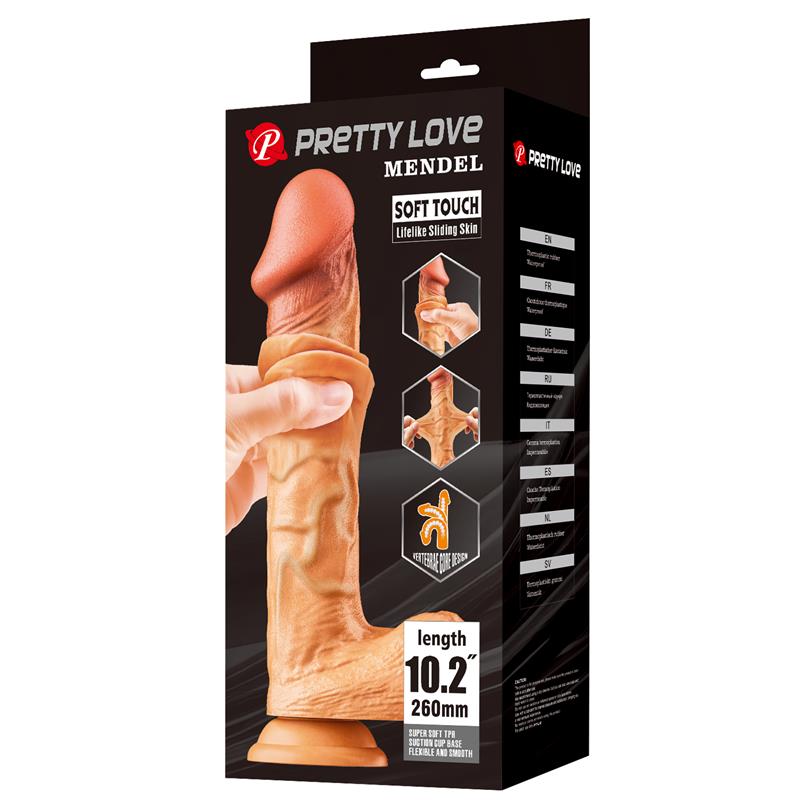 BAILE - MENDEL SLIDING SKIN REALISTIC DILDO 26 CM