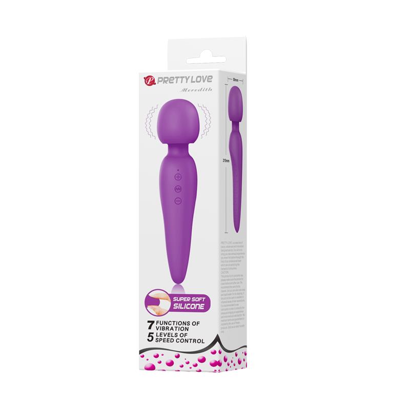 PRETTYLOVE - MEREDITH WAND MASSAGER USB VIOLET