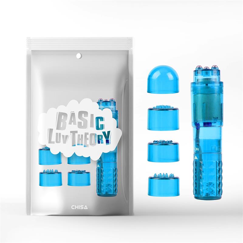 CHISA - MINI MASSAGER 3 HEADS BLUE