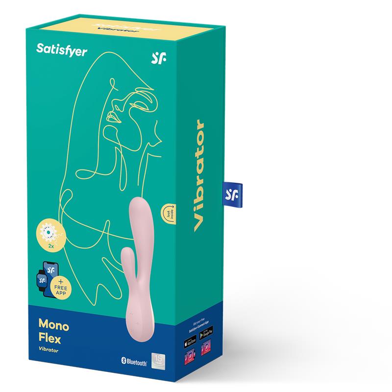 SATISFYER - MONO FLEX VIBE WITH APP MAUVE