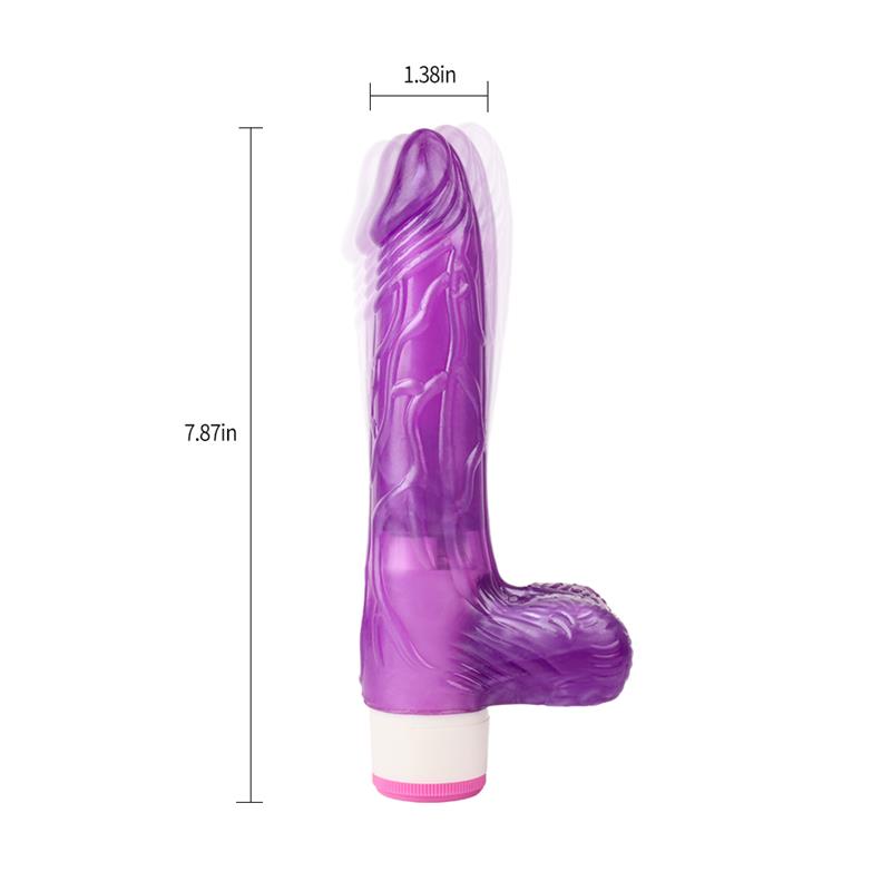 CHISA - MULTI-SPEED VIBE REALISTIC PURPLE 20 CM