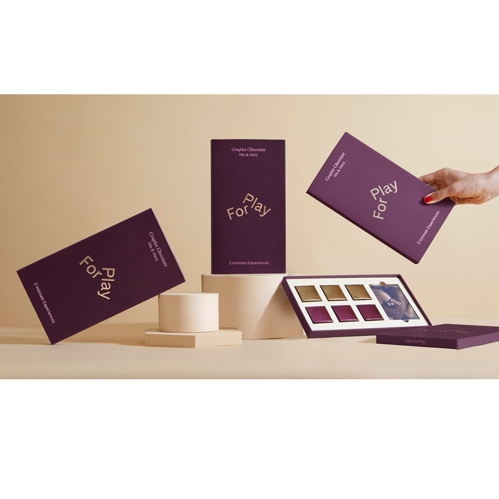 FOR PLAY CHOCOLATES - FOR PLAY HIS AND HERS COUPLES CHOCOLATE DARK