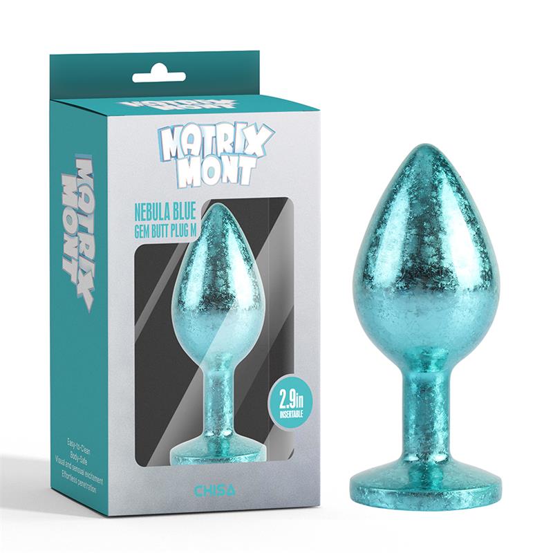 CHISA - NEBULA BLUE GEM BUTT PLUG SIZE M