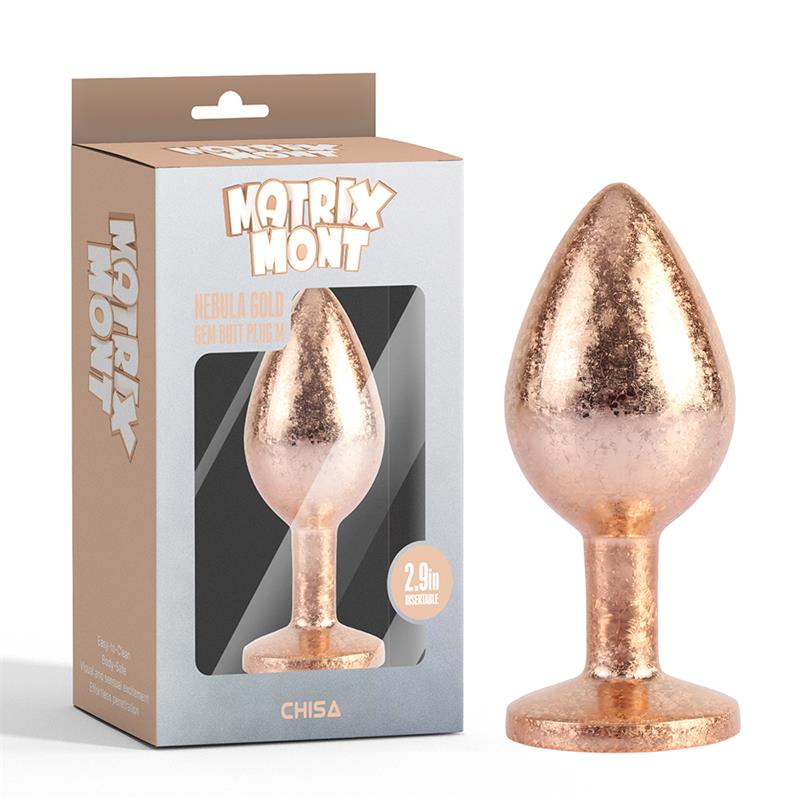 CHISA - NEBULA GOLD GEM BUTT PLUG SIZE M