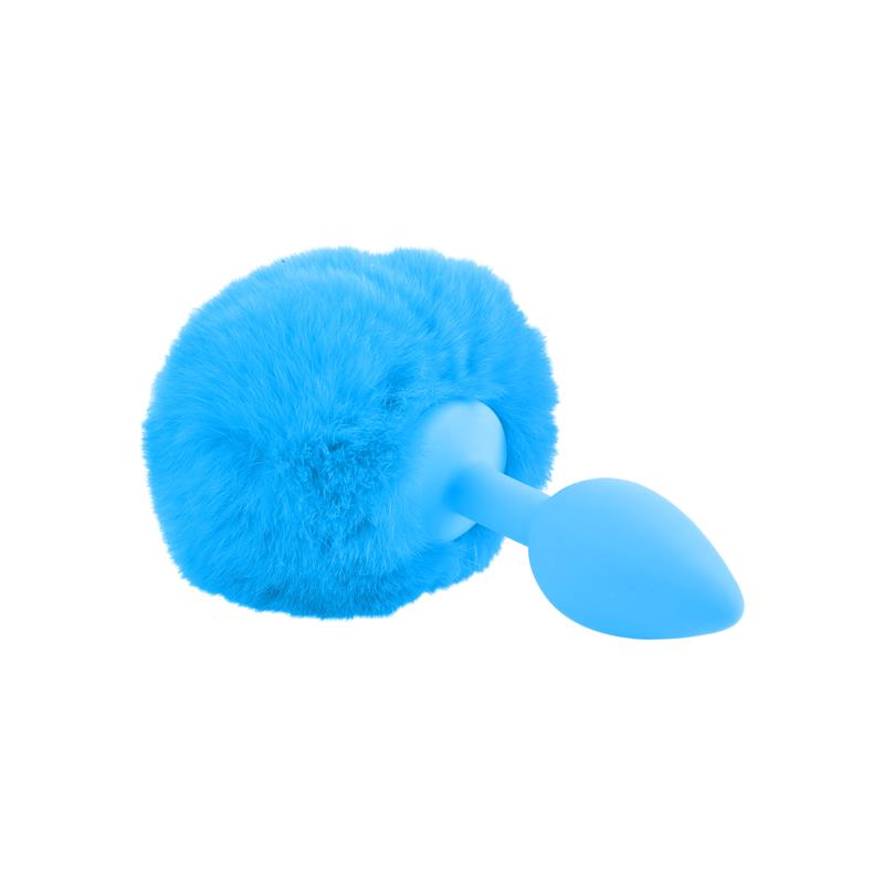NEON - BUTT PLUG BUNNY TAIL BLUE
