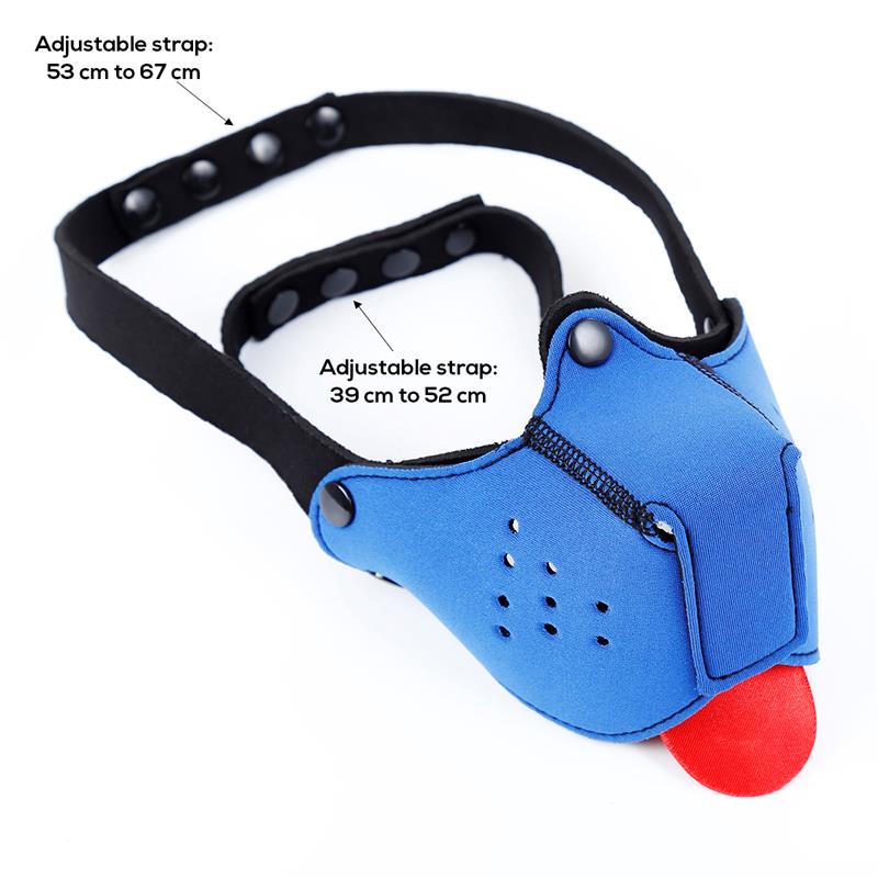 A-GUSTO - NEOPRENE PUPPY FACE MASK BLUE