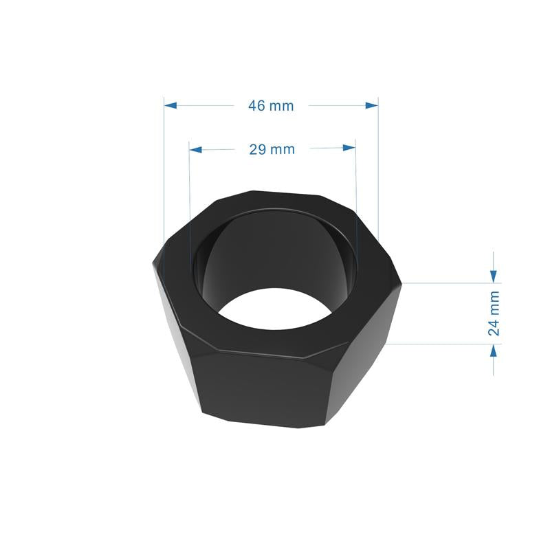 CHISA - NUST BOLTS COCK RING-BLACK