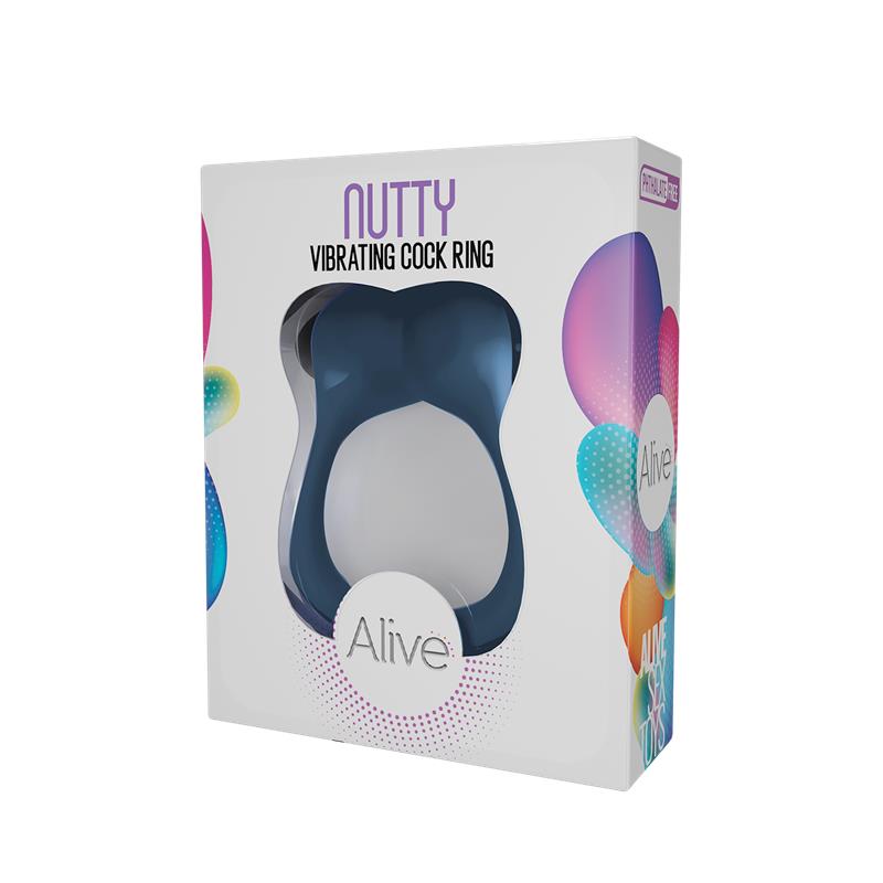 ALIVE - ANILLO VIBRADOR CON RELIEVE PARA EL PENE