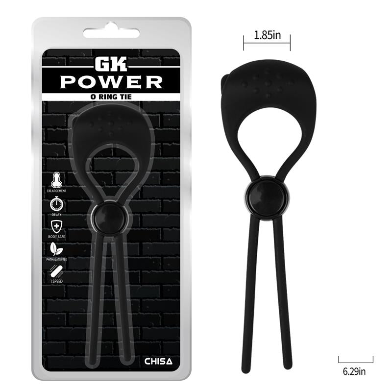 CHISA - O RING TIE ADJUSTABLE VIBRATING PENIS RING