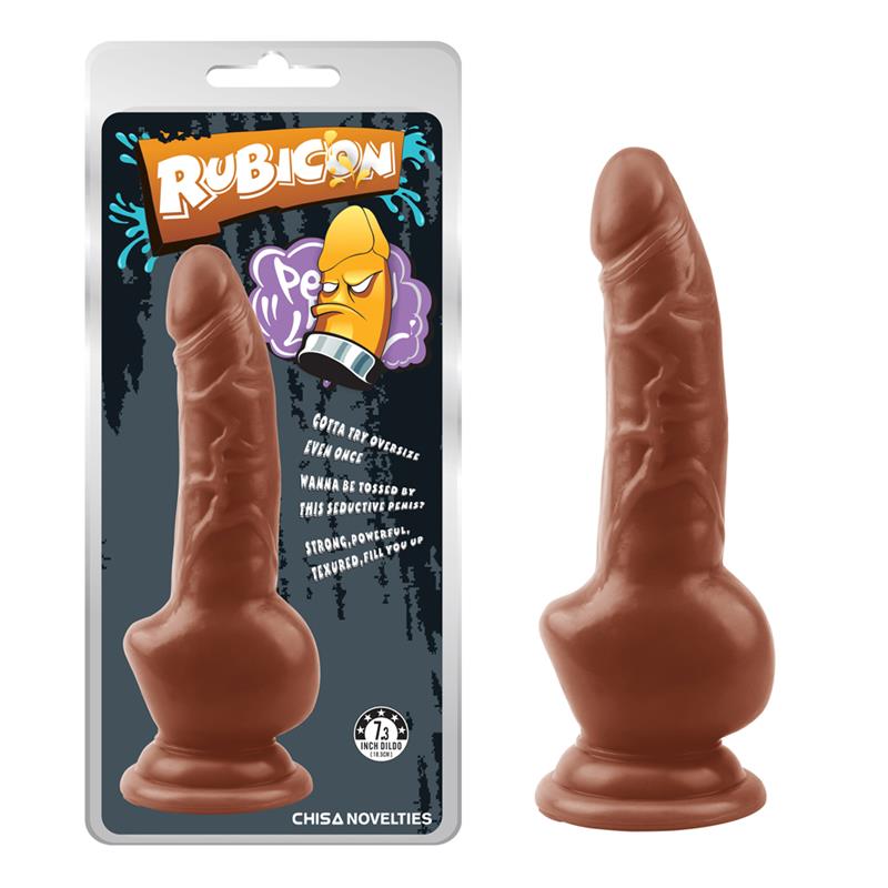 CHISA - OBSIDIAN INTRUDER DILDO 7.3 - 18CM BROWN