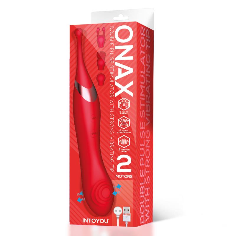 INTOYOU - ONAX DOUBLE PULSE STIMULATOR WITH VIBRATING TIP USB
