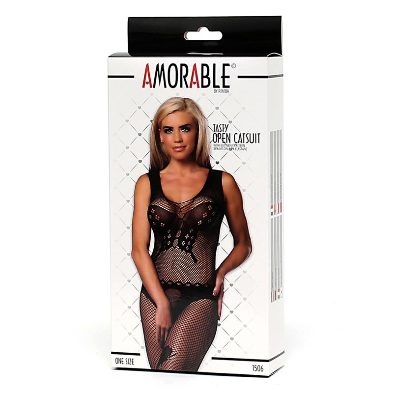AMORABLE - OPEN BODYSTOCKING BUTTERFLY ONE SIZE