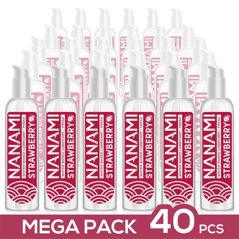 NANAMI - PACK DE 40 WATER BASED LUBRICANT STRAWBERRY 150 ML