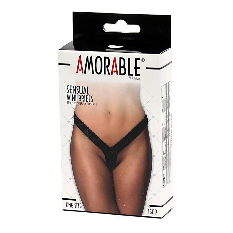 AMORABLE - PANTIES BLACK ONE SIZE