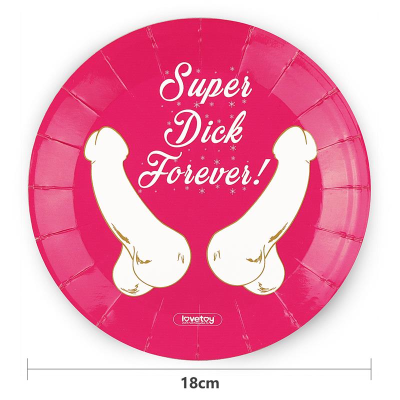 LOVETOY - PAPER-CARTON PLATES PACK OF 6