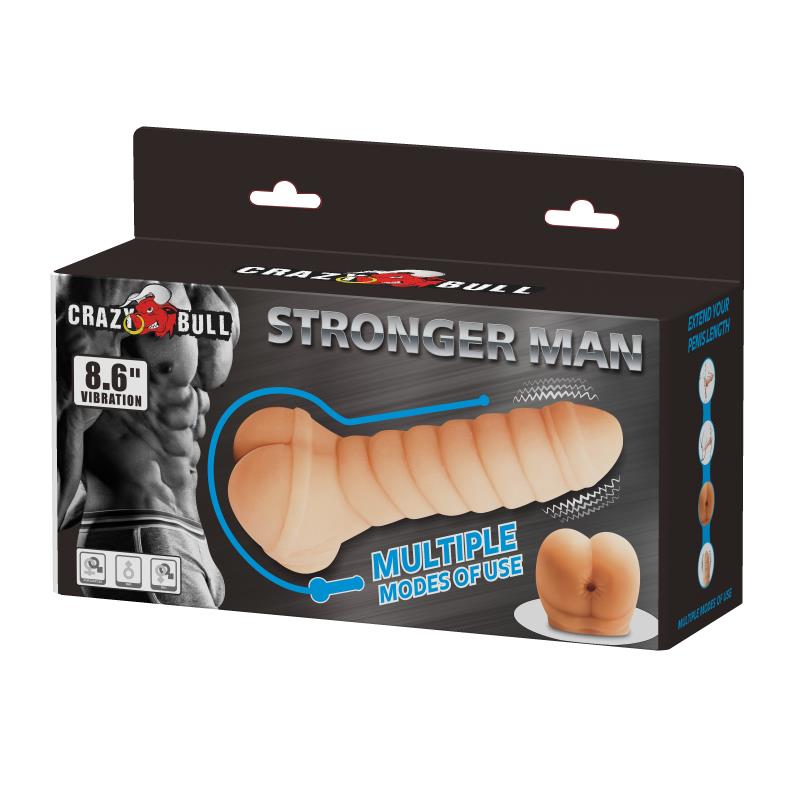 PRETTYLOVE - PENIS SLEEVE AND STIMULATOR STRONGER MAN 8.6