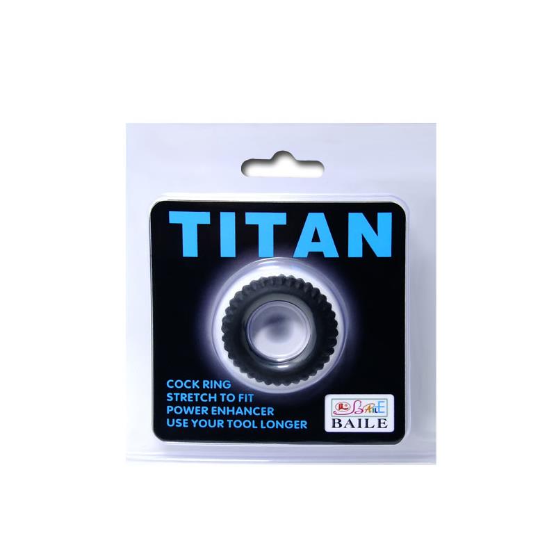 BAILE - TITAN COCKRING BLACK 1.9 CM
