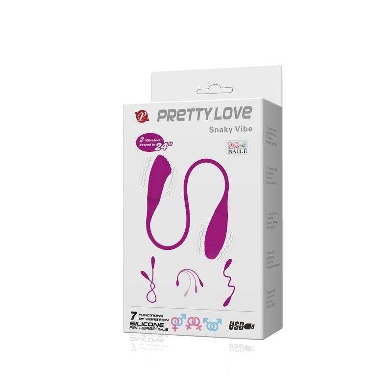 PRETTYLOVE - PRETTY LOVE VIBRATING EGGS SNAKY PINK