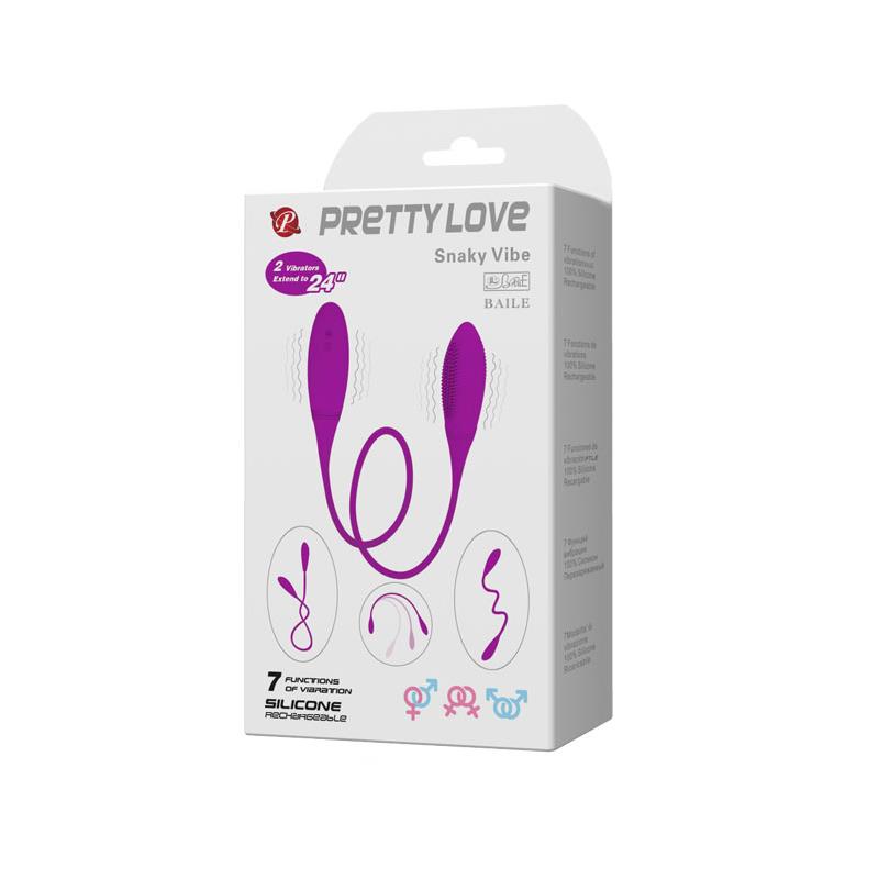 PRETTYLOVE - PRETTY LOVE VIBRATING EGGS SNAKY VIBE PURPLE