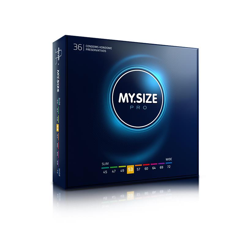MY SIZE - PRO CONDOMS SIZE 53 BOX OF 36 UDS