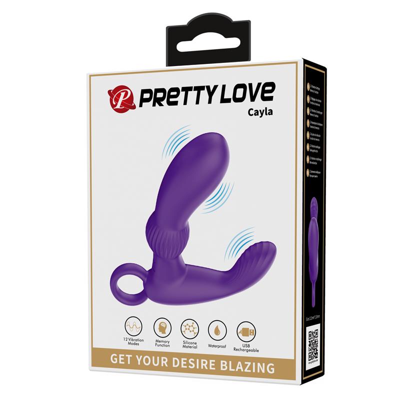 PRETTYLOVE - PROSTATE MASSAGER CAYLA PINK