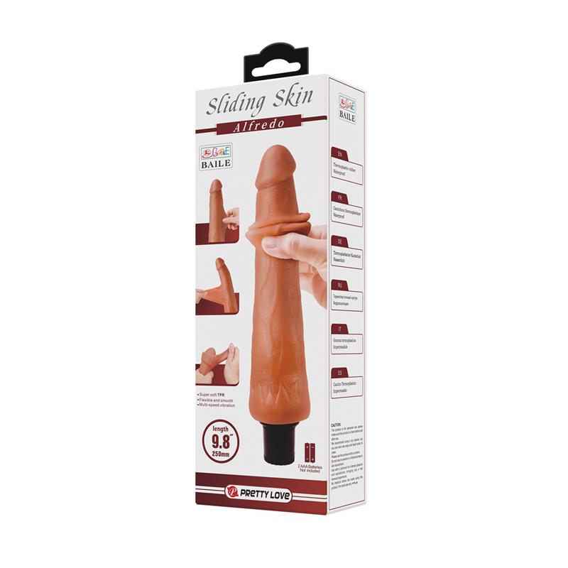 PRETTY LOVE - ALFREDO REALISTIC VIBRATOR 21.5 CM -O- 4 CM