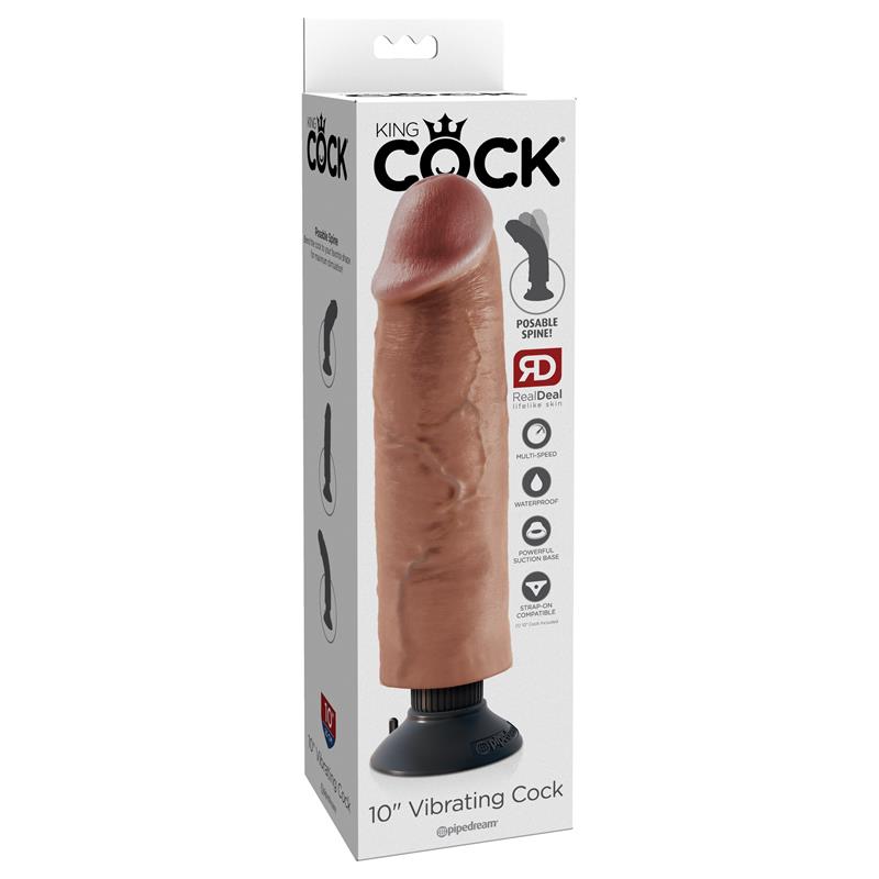 KING COCK - REALISTIC VIBE 10 TAN