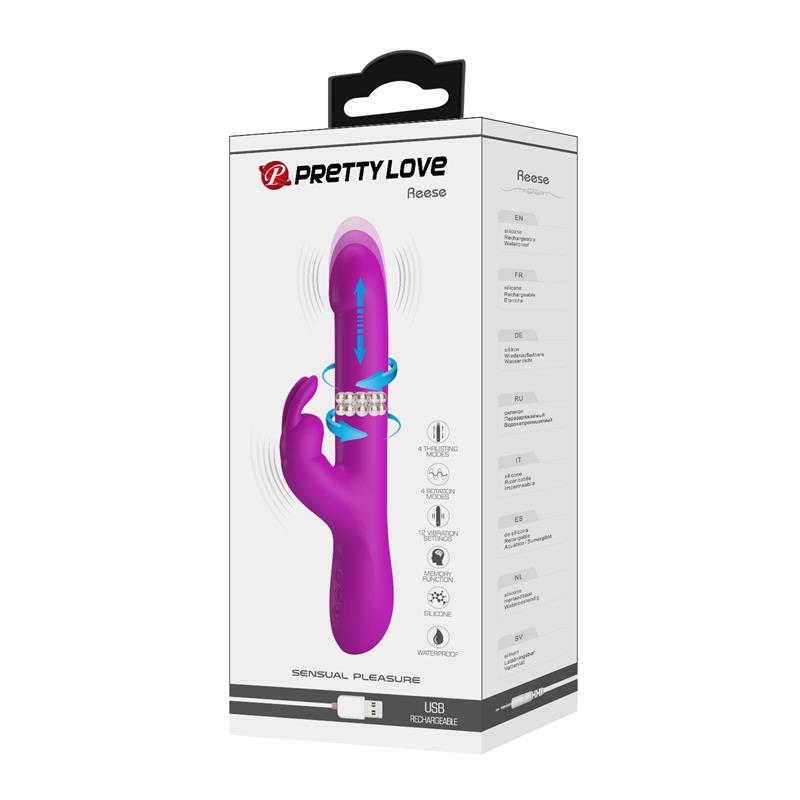 PRETTY LOVE - REESE VIBRATOR WITH PURPLE ROTATION