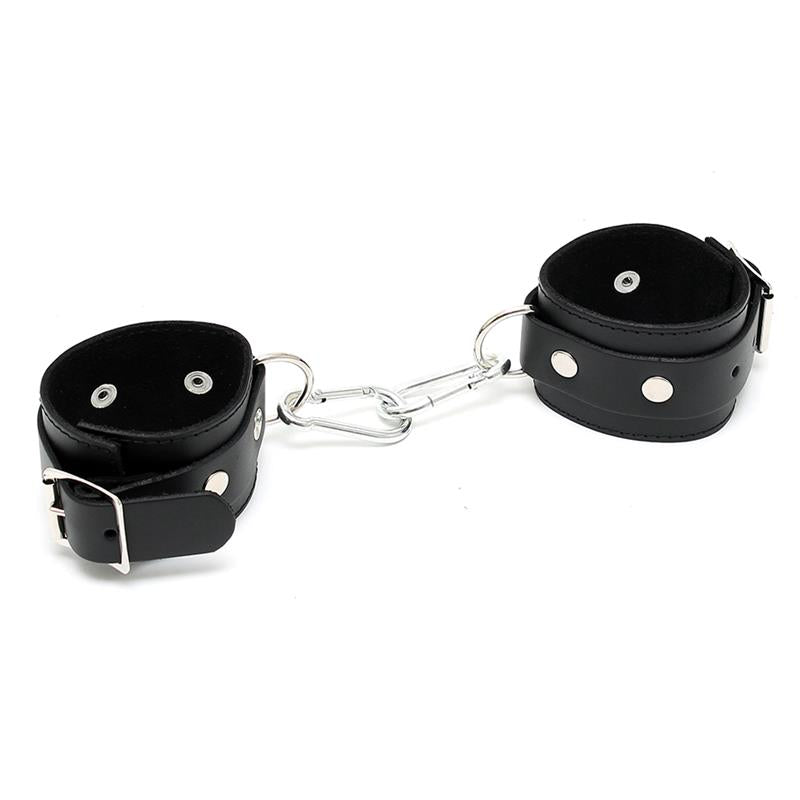 BONDAGE PLAY - LEATHER CUFFS ADJUSTABLE