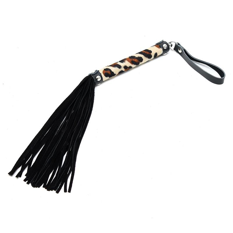 JUEGO DE BONDAGE - LÁTIGO LEOPARDO 35 CM