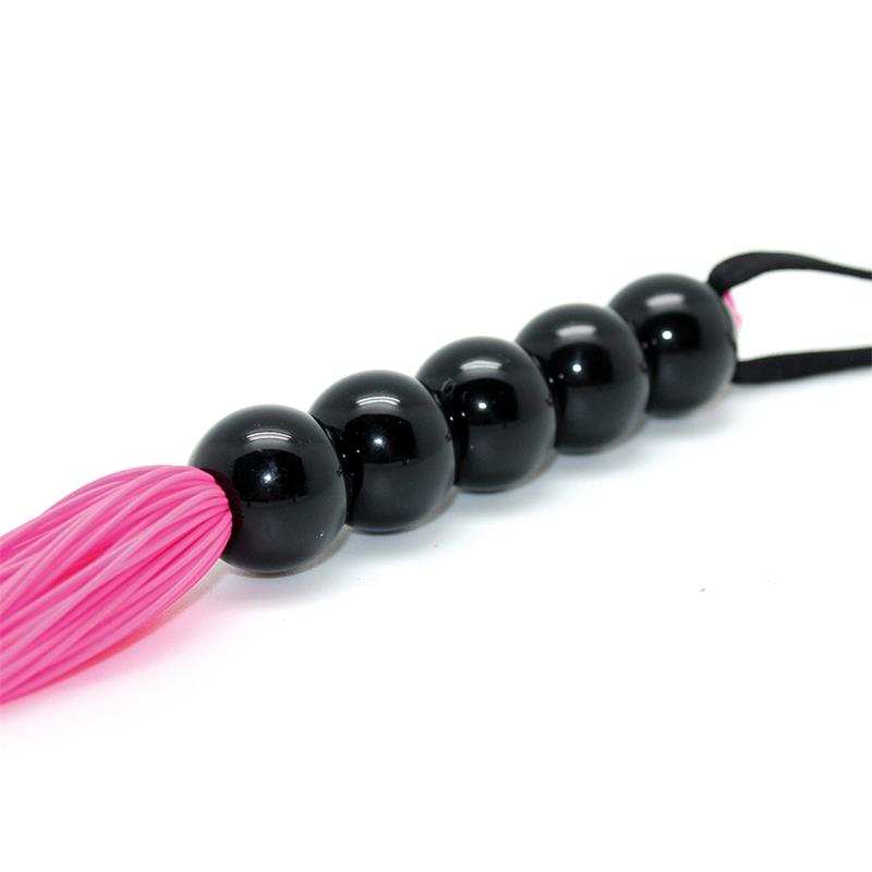 BONDAGE PLAY - FLOGGER SILICONE PINK 38 CM