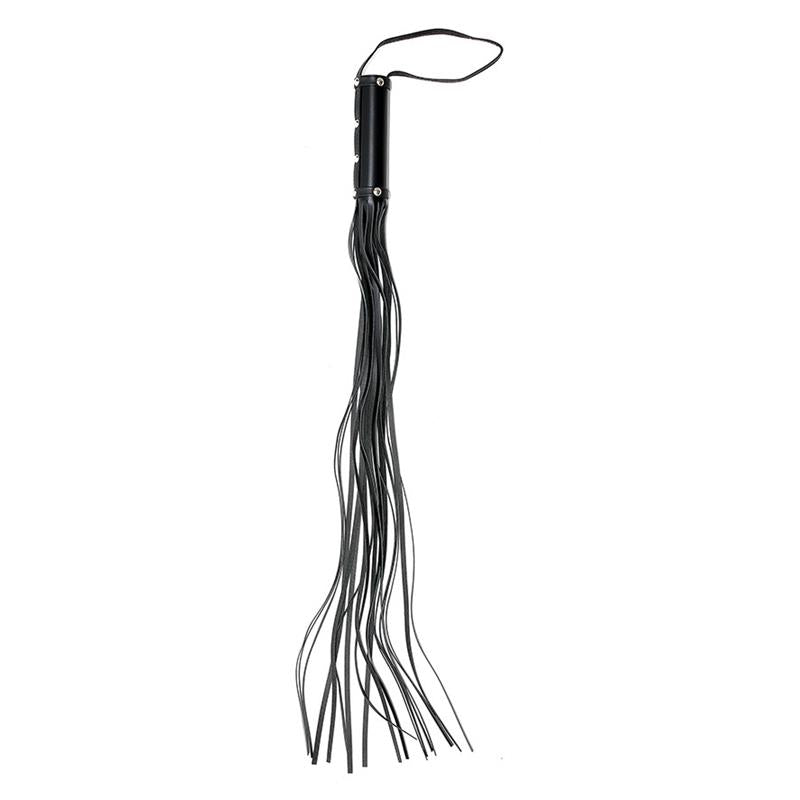 JUEGO DE BONDAGE - LÁTIGO DE CUERO 80 CM